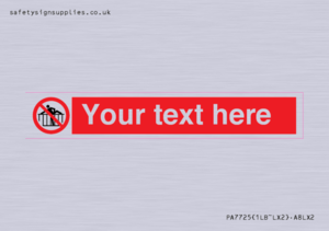 Custom prohibition do not cross barrier